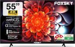 Foxsky 139.7 cm (55 inches) 4K Ultra HD Smart LED TV 55FS-VS