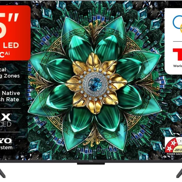 TCL 139 cm (55 inches) 4K UHD Smart QD-Mini LED Google TV 55Q6C