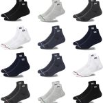 Fitness Mantra® 12 Pairs Sports Ankle Cotton Socks | Free Size| Breathable| Daily Use| Multicolor| 12 Pairs|