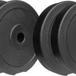 SIMRAN SPORTS 8KG Vinyl-Coated PVC Weight Plate Set – Includes 2KG x 4 Dumbbell Plates (Black) for Strength Training, Home Gym & Fitness Workouts