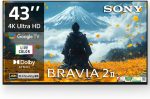 Sony 108 cm (43 inches) BRAVIA 2M2 Series 4K Ultra HD Smart LED Google TV K-43S22BM2